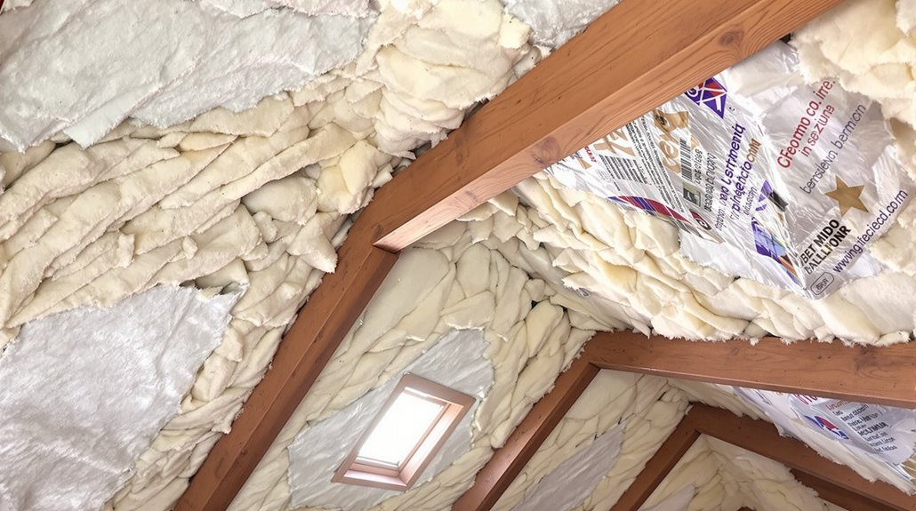 isolation intérieure de toit efficace