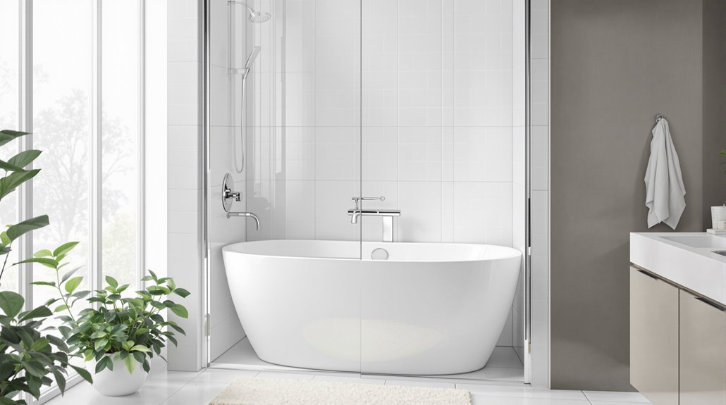 combo baignoire douche gain de place