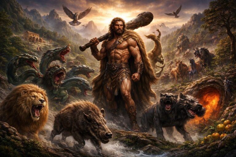 découvrez les douze travaux d'hercule, leurs origines dans la mythologie grecque et la signification profonde de ces épreuves légendaires.
