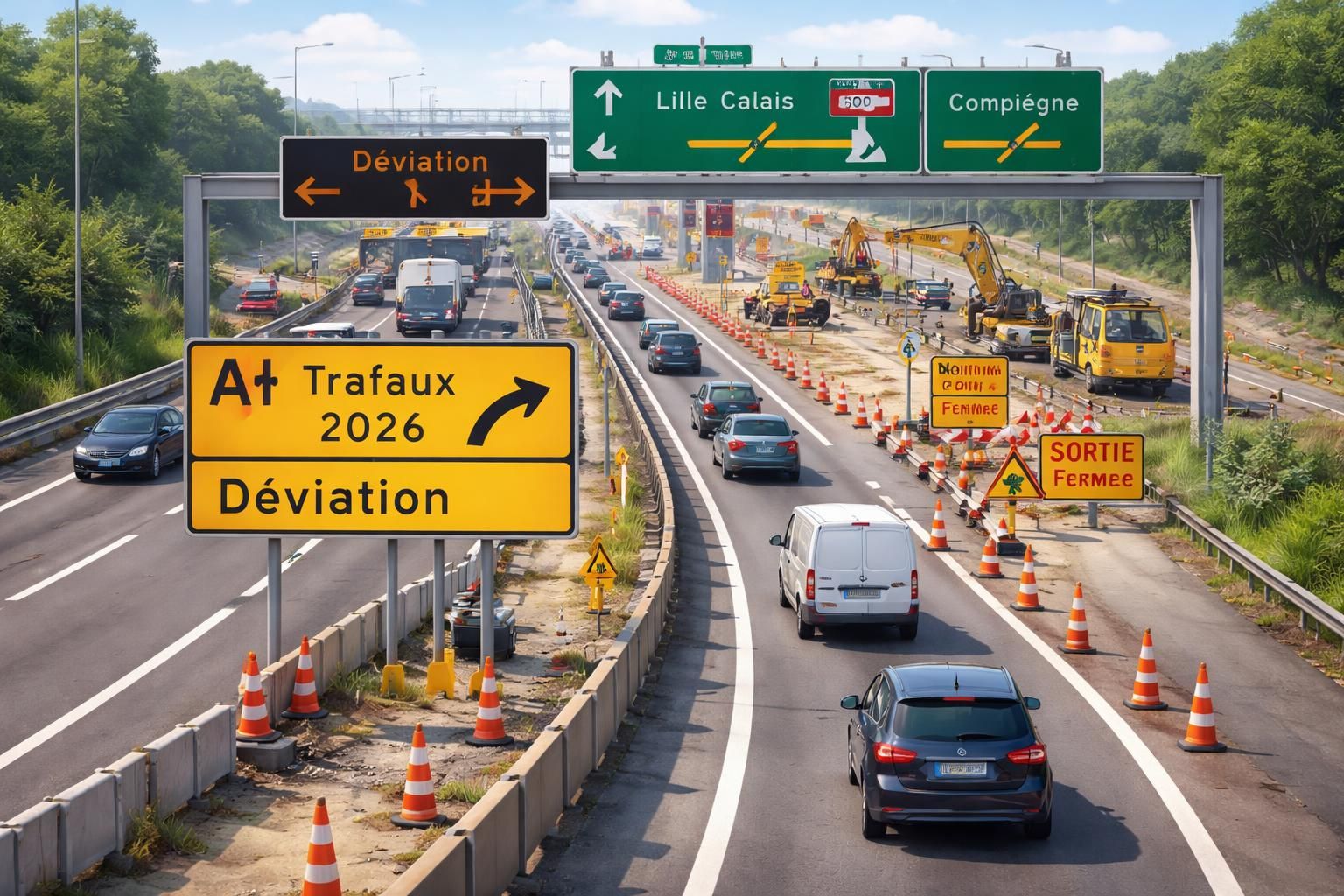 découvrez les détails essentiels des travaux prévus sur l'autoroute a1 en 2026 : dates, zones impactées et conseils pour bien préparer vos déplacements.